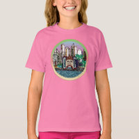T-shirt | Round Luna Park - Mauve Sky