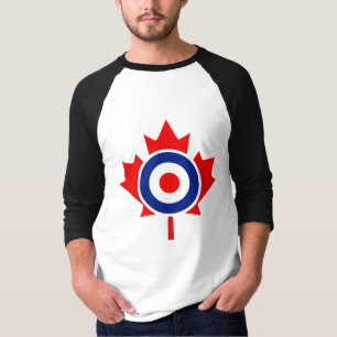 T-shirt Rounde canadienne de la feuille d'érable Mod CANAD