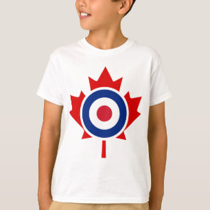 T-shirt Roundel cible de hockey de curling de Mod Canada