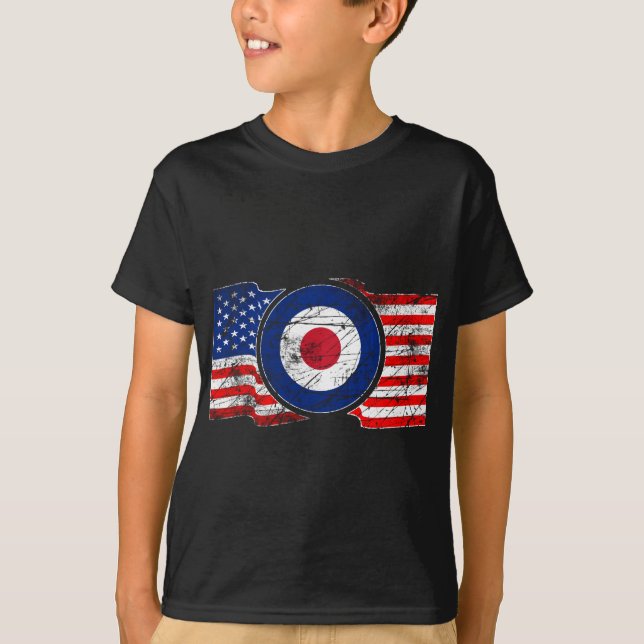 T-shirt Roundel Mods USA - Scooter cible (Devant)
