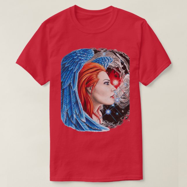T-shirt rousse d'astronomie (Design devant)