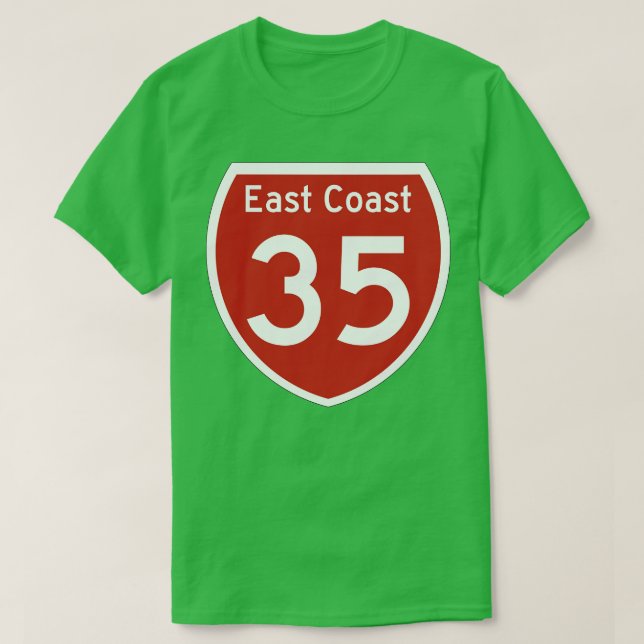 T-shirt Route 35 Côte Est Nouvelle-Zélande (Design devant)