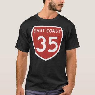 T-shirt Route 35, Côte Est, Nouvelle-Zélande Classic T-Shi