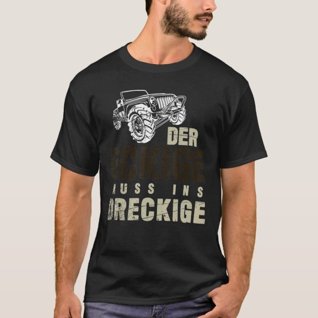 T-shirt Route 4 X 4 Hors Route Der Eckige Muss Ins Dircki (Devant)