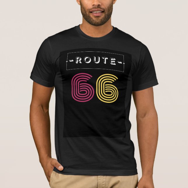 T-shirt route 66 (Devant)