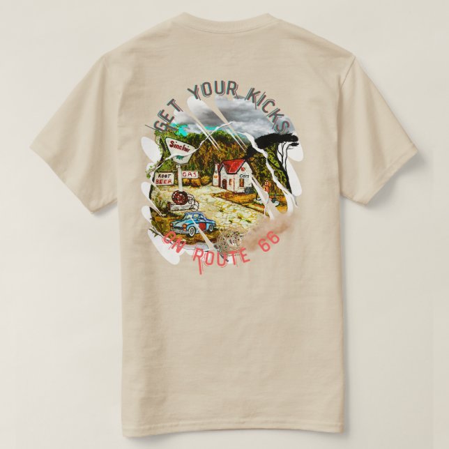 T-shirt Route 66 (Design dos)
