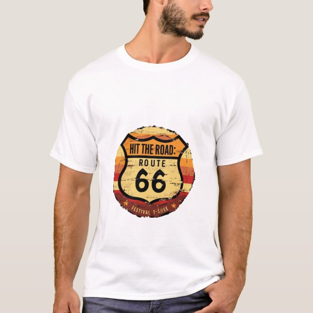 T-shirt Route 66 (Devant)