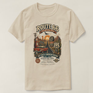 T-shirt Route 66 100e anniversaire vintage