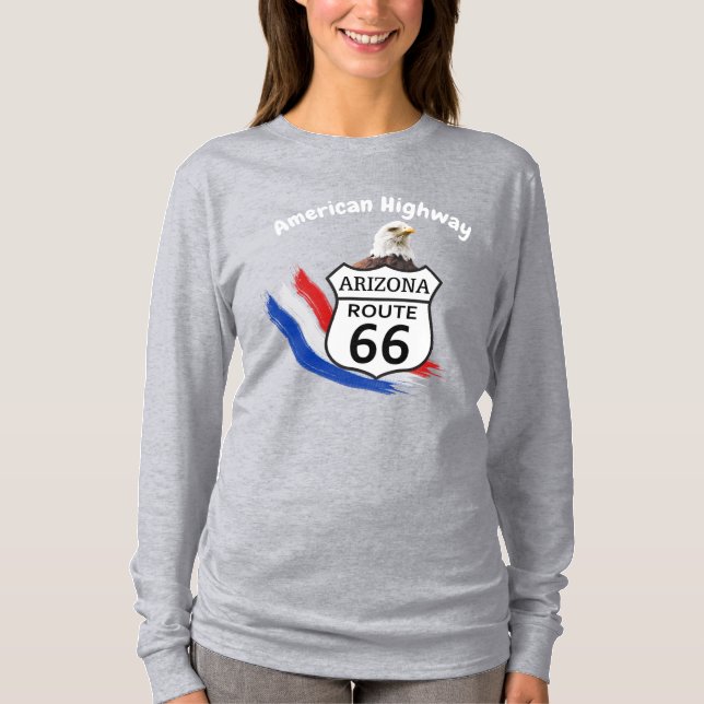 T-shirt Route 66 American Highway (Devant)