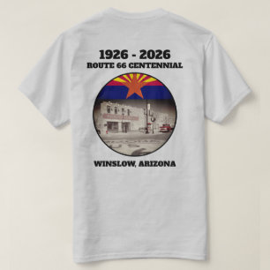 T-shirt Route 66 Centennial Winslow Arizona Retour