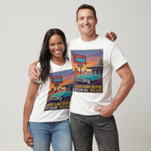 T-shirt Route 66 Classique Vintage
