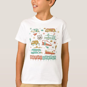 T-shirt Route 66 Happy Camper