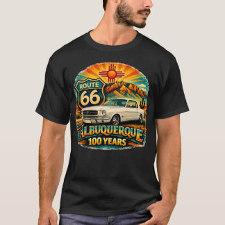 T-shirt Route 66 Mustang Centenaire