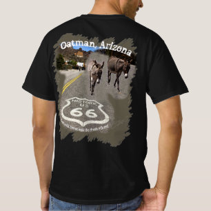 T-shirt Route 66 Oatman Arizona Ânes Dans La Rue