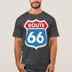 T-shirt Route 66 Patiné