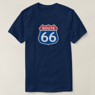 T-shirt Route 66 Rétro VINTAGE Classique