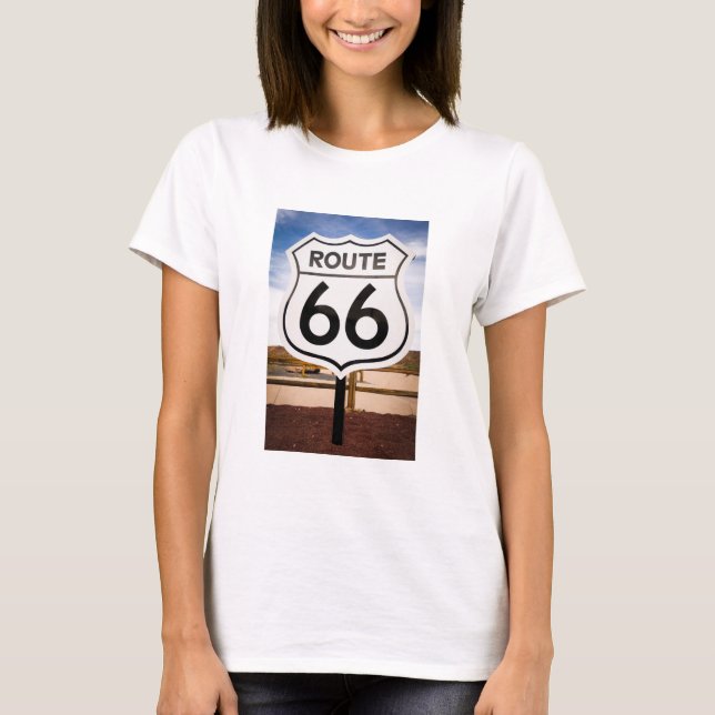 T-shirt Route 66 road sign, Arizona (Devant)