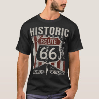 T-shirt Route 66 Route Amérique Vintage