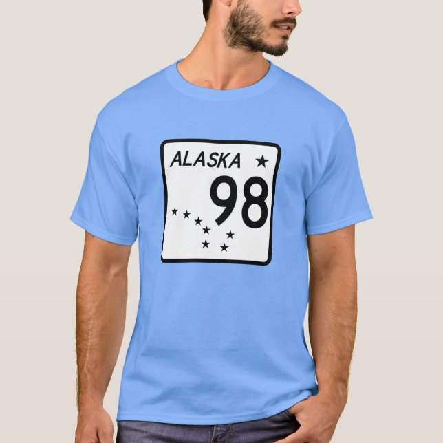 T-shirt Route 6 de l'Alaska (Devant)