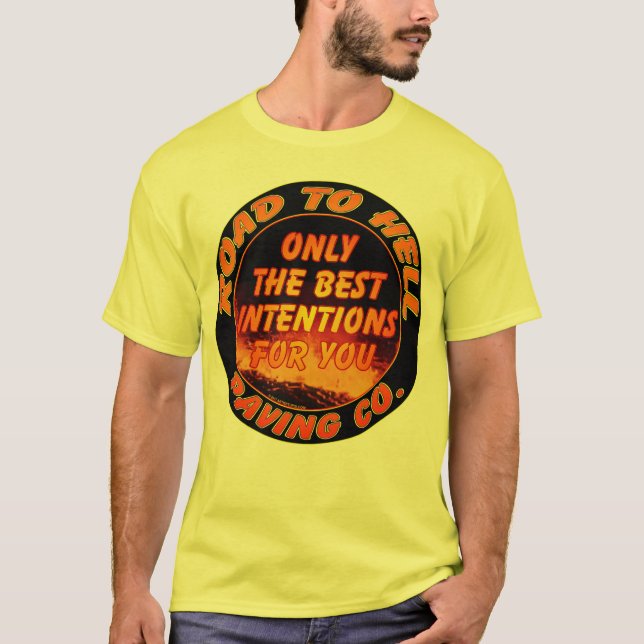 T-shirt Route à Hell Paving Company (Devant)