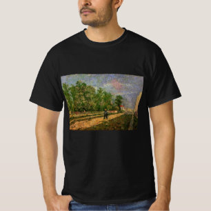 T-shirt Route de Paris avec paysan par Vincent van Gogh