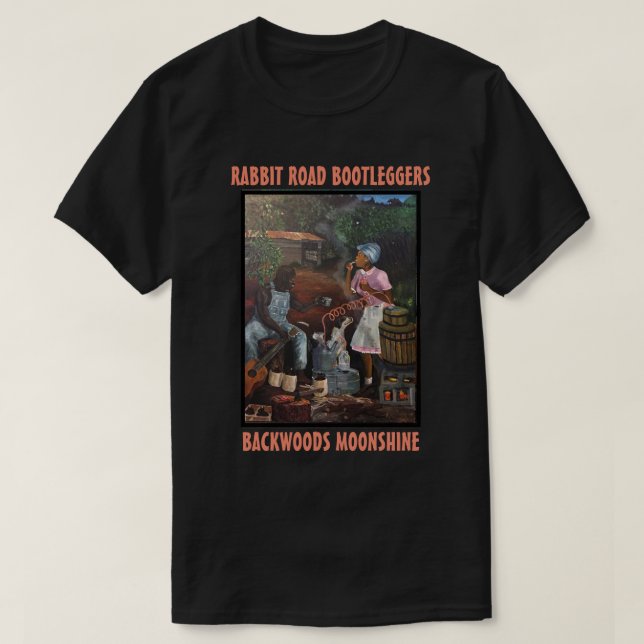 T-SHIRT ROUTE DE RABBBIT BOOTLEGERS WHISKEY (Design devant)