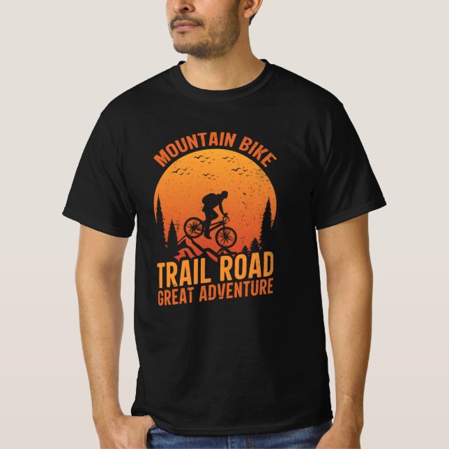T-shirt Route de VTT grande aventure (Devant)