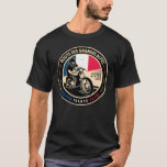 T-shirt Route des Grandes Alpes | France | Motorcycle<br><div class="desc">Route des Grandes Alpes,  réalisée dans un emblème vintage de style en détresse. C'est le nom d'un voyage légendaire des montagnes à la mer,  à travers les Alpes françaises.</div>