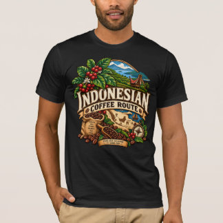 T-shirt Route du café indonésien