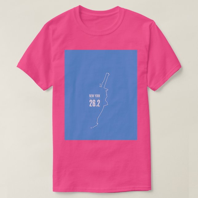 T-shirt Route du Marathon de New York (Design devant)