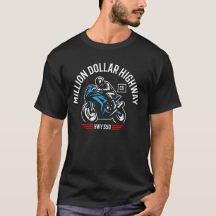 T-shirt Route du million de dollars CO USA HWY 550 moto D
