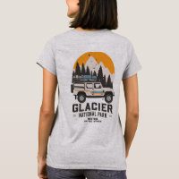 Route du parc national du Glacier vintage Montana