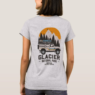 T-shirt Route du parc national du Glacier vintage Montana 