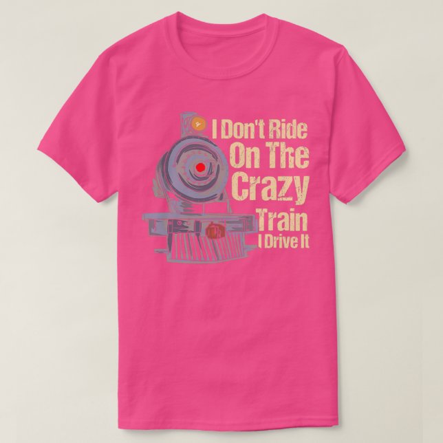 T-shirt ROUTE FERROVIAIRE I Donx27t Circuler Sur Le Train  (Design devant)