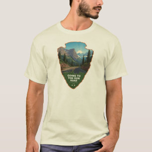T-shirt Route Going To The Sun Glacier NP Arrowhead