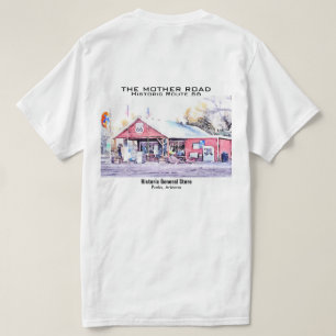 T-shirt Route historique 66 Arizona General Store Watercol