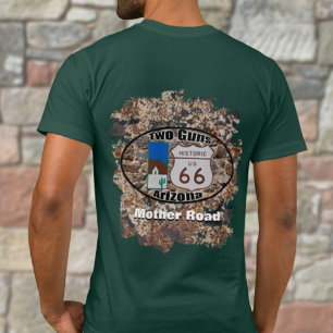 T-shirt Route historique 66 ~ Deux Canons, Arizona