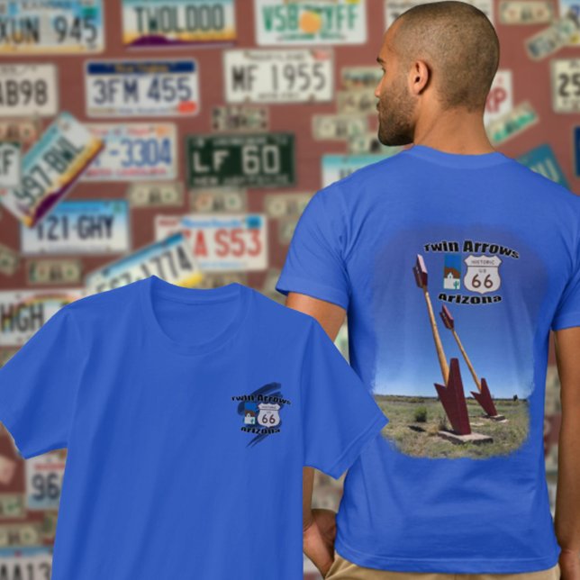 T-shirt Route historique 66 Flèches jumelles, Arizona Phot (Créateur téléchargé)