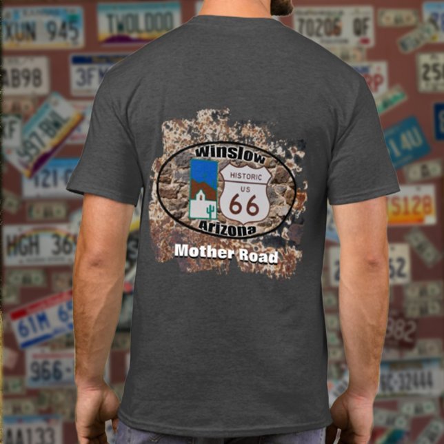 T-shirt Route historique 66 ~ Winslow, Arizona (Créateur téléchargé)