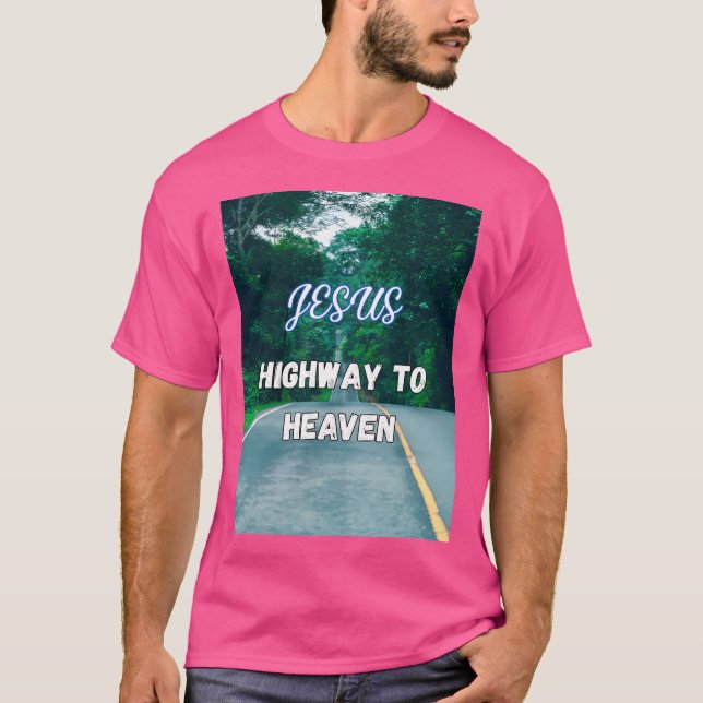 T-shirt Route Jésus Vers Le Ciel (Devant)
