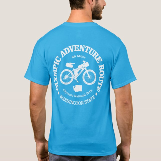 T-shirt Route olympique d'aventure (cyclisme) (Dos)