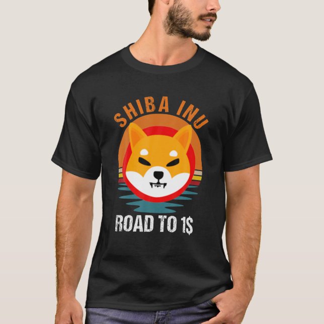 T-shirt Route Pour Un Dollar, Chib Chib Shiba Inu Hommes C (Devant)