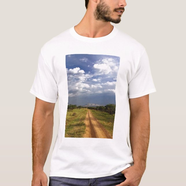 T-shirt Route primitive de terre à travers le nord (Devant)