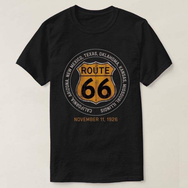 T-shirt Route Rétro 66 (Design devant)