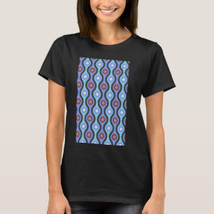 T-SHIRT ROUTE RÉTRO DES ANNÉES 1960 ET MOTIF DE CERCLE ROS