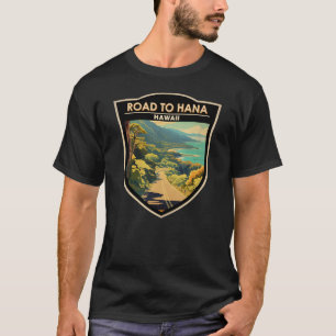 T-shirt Route vers Hana Maui Hawaii Travel Art Vintage