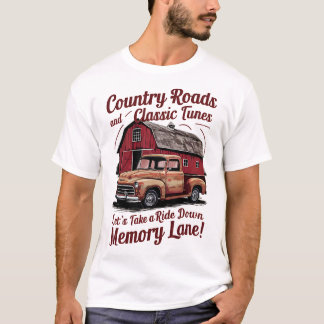 T-shirt Routes de campagne et airs classiques