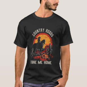 T-shirt Routes de Campagne Tenues Géniales Chevauchées Pre