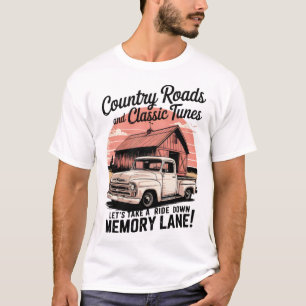 T-shirt Routes De Pays Et Chaussures Classiques Ramassage 
