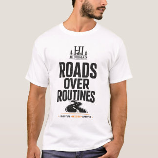 T-Shirt Routes Minimalistes Avant Routines | Gras